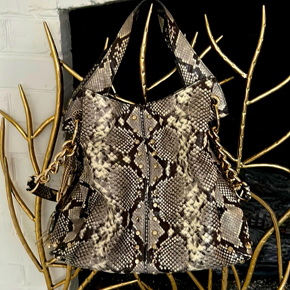 Michael Kors snake skin handbag
